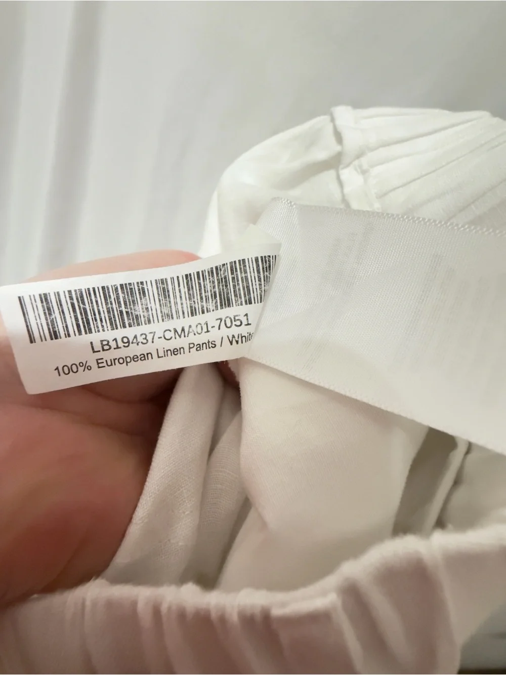Quince 100% European Linen Pants in White- Size XS- like new!